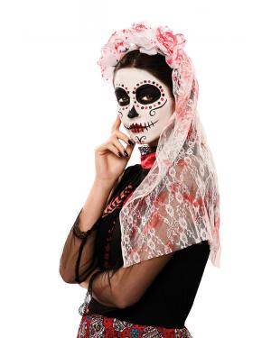 Adereço da cabeça e véu sangrento Acessórios para disfarces de Carnaval ou Halloween
