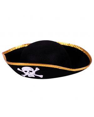 Chapéu pirata infantil Acessórios para disfarces de Carnaval ou Halloween