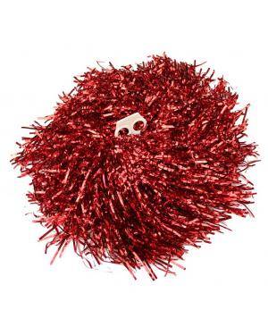 2 Pompons metalizado vermelho Acessórios para disfarces de Carnaval ou Halloween