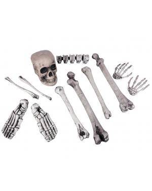 Crânio e 11 ossos Acessórios para disfarces de Carnaval ou Halloween