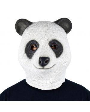 Máscara panda látex Acessórios para disfarces de Carnaval ou Halloween