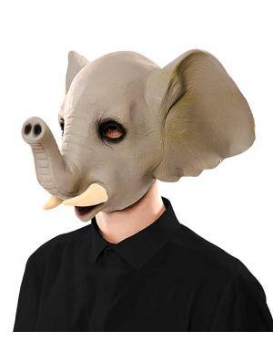 Máscara elefante látex Acessórios para disfarces de Carnaval ou Halloween