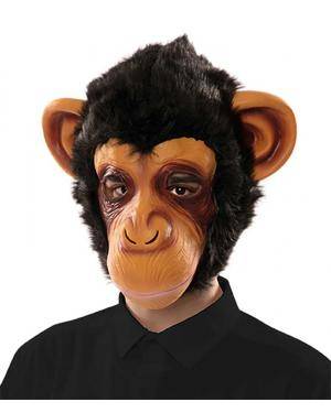 Máscara chimpanzé látex Acessórios para disfarces de Carnaval ou Halloween