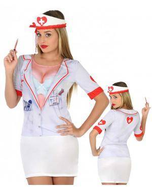 Camisola Enfermeira Sexy XS/S para Carnaval