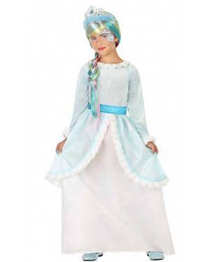 Disfarce Princesa Azul Infantil para Carnaval
