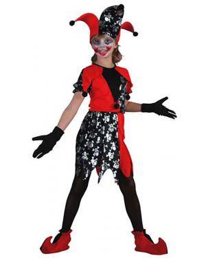 Fato Arlequim Halloween Menina 70601, Loja de Fatos Carnaval acasadocarnaval.pt, Disfarces, Acessórios de Carnaval, Mascaras, Perucas, Chapeus