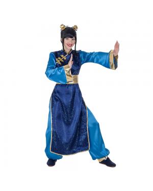 Fato Azul Chinesa para Carnaval