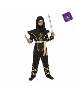Fato Black Ninja Criança para Carnaval