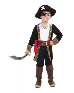 Fato Capitão Pirata 3-4 Anos para Carnaval
