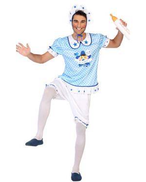 Fato de Bebé Azul Homem para Carnaval o Halloween | A Casa do Carnaval.pt