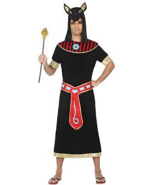 Fato de Egípcio Negro Adulto para Carnaval o Halloween | A Casa do Carnaval.pt