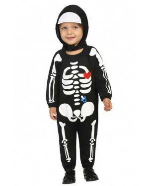 Fato de Esqueleto Bebé para Carnaval o Halloween | A Casa do Carnaval.pt