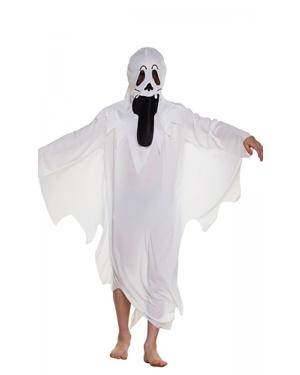 Fato de Fantasma Spooky Infantil para Carnaval o Halloween | A Casa do Carnaval.pt