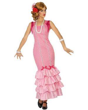 Fato de Flamenga Rosa Adulta para Carnaval o Halloween | A Casa do Carnaval.pt