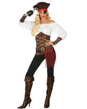 Fato de Pirata Mulher para Carnaval o Halloween | A Casa do Carnaval.pt