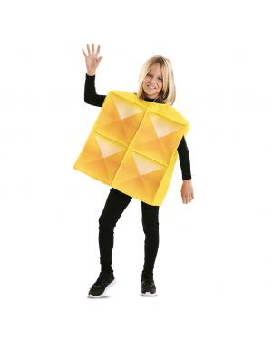 Fato de Tetris Amarelo para Criança para Carnaval