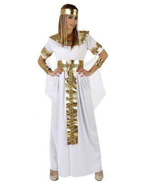 Fato Egipcia Rainha Del Nilo Mulher para Carnaval