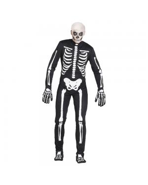 Fato Esqueleto Homem para Carnaval
