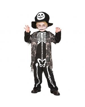 Fato Esqueleto Menino para Carnaval