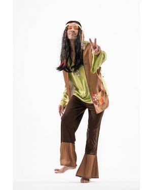 Fato Hippie Homem Homem Tamanho M/L para Carnaval o Halloween 92153 | A Casa do Carnaval.pt
