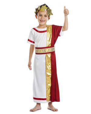 Fato Imperador Romano 3-4 Anos para Carnaval