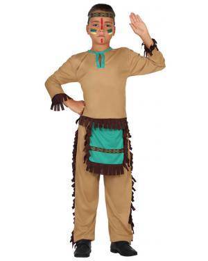 Fato Indio Apache Azul Menino, Loja de Fatos Carnaval, Disfarces, Artigos para Festas, Acessórios de Carnaval, Mascaras, Perucas 312 acasadocarnaval.pt