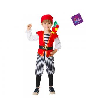 Fato Pirata com Papagaio de Pelucia para Carnaval