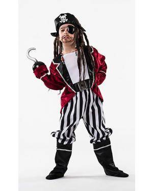 Fato Pirata Criança 8-10 Anos para Carnaval o Halloween 92092 | A Casa do Carnaval.pt