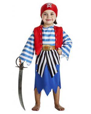 Fato Pirata Menina 1-2 Anos para Carnaval