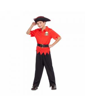 Fato Pirata Vermelho para Carnaval