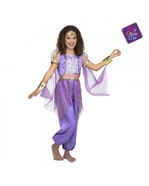 Fato Princesa Árabe Roxo para Carnaval