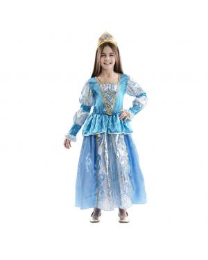 Fato Princesa azul para Carnaval