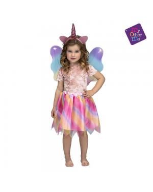 Fato Unicornio com Asas Menina 3 a 6 Anos para Carnaval