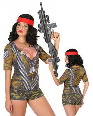 T-shirt Militar Mulher XS-S para Carnaval
