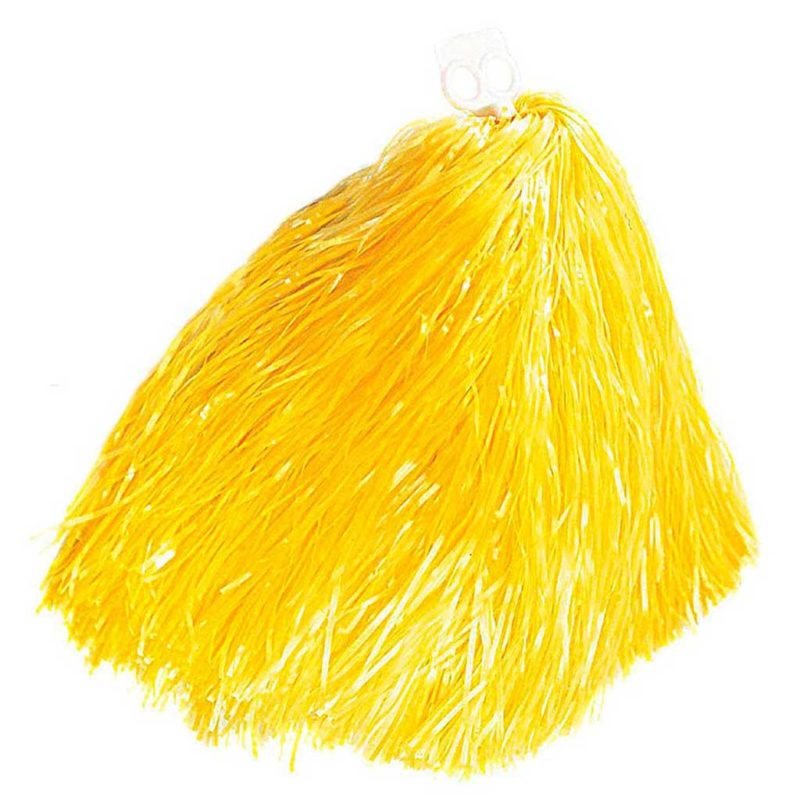 2 Pompons 55 gr. anéis amarelos