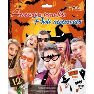 Acessórios para foto Halloween com varinha 12 un.