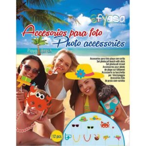 Acessorios Photo Booth Praia 12 Unid.