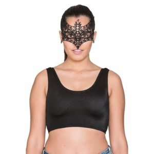 Antifaz Renda Preto Lobo