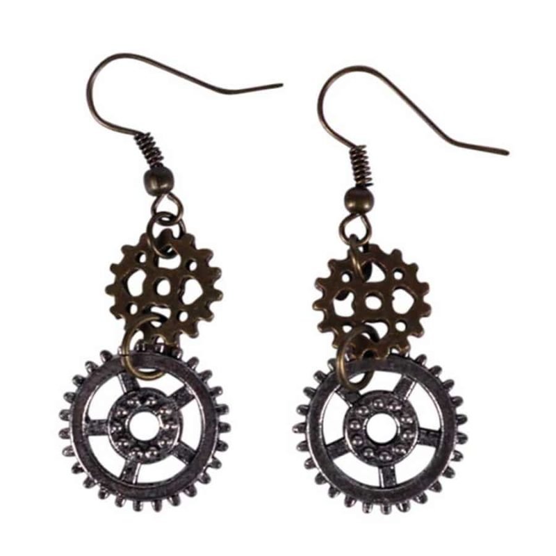 Brincos steampunk