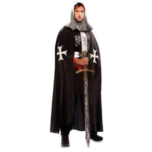 Capa Medieval Preta Adulto