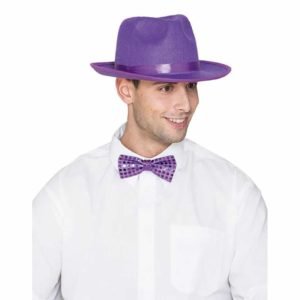 Chapéu Gangster Feltro Lilas