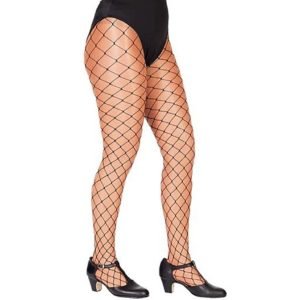 Collants de Rede Preto