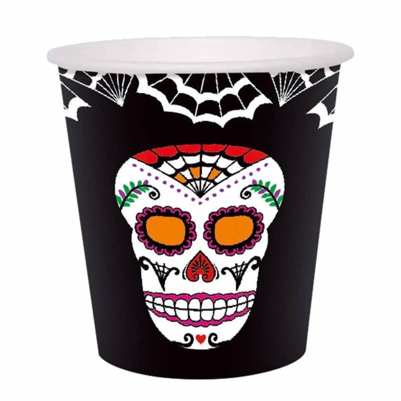 Copo dia dos mortos 9 Oz. 255 ml. 6 un.