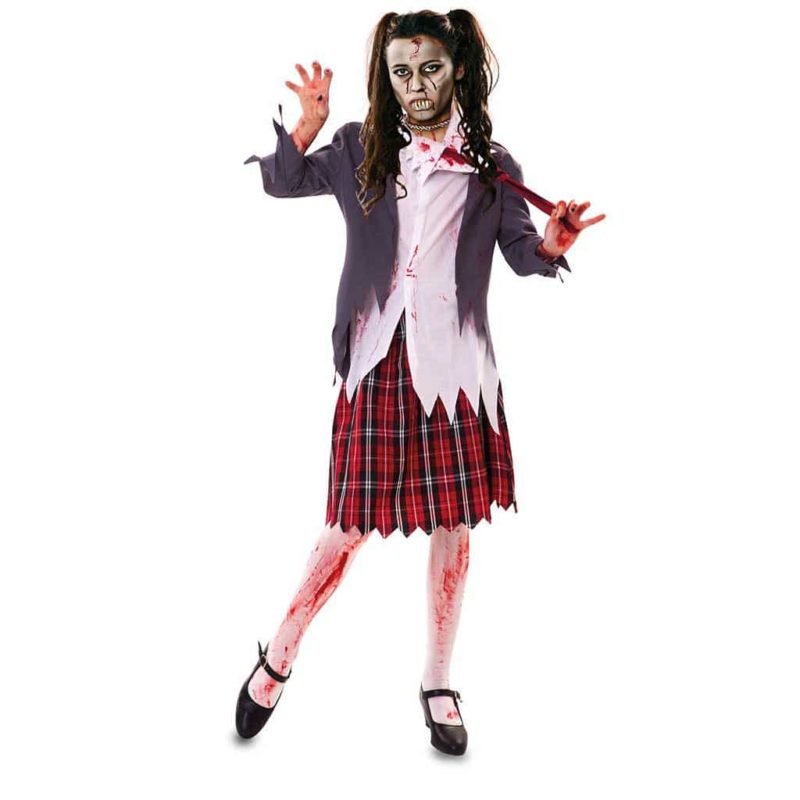 Disfarce de Colegial Zombie Adulta