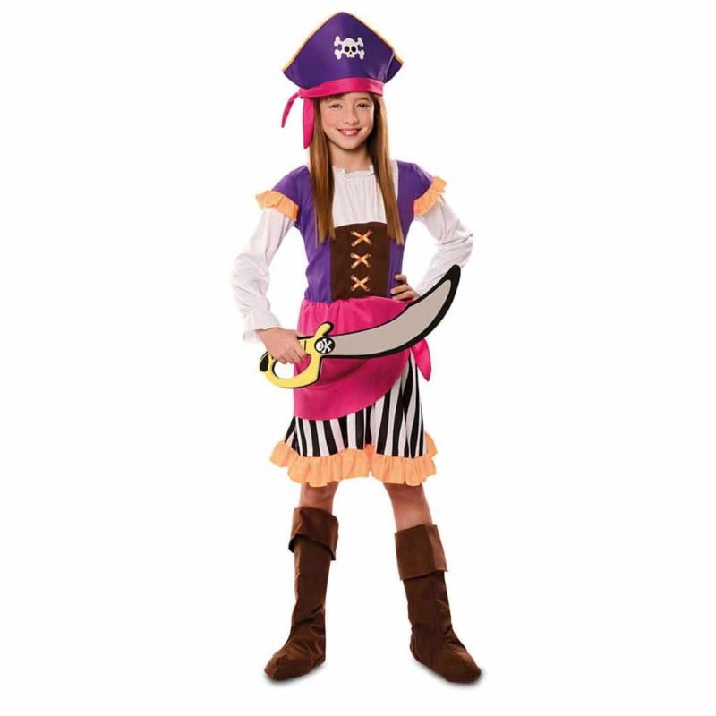 Disfarce de Pirata Aventureira Infantil