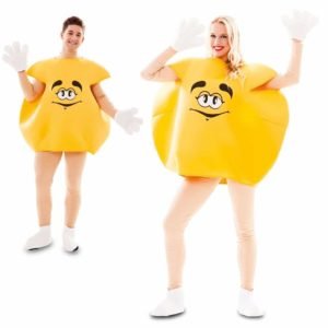 Fato Bombom M&M Amarelo Adulto
