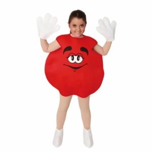 Fato Bombom M&M Vermelho Crianças