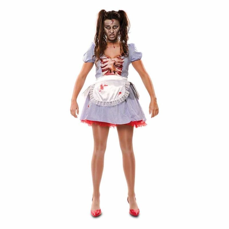 Fato de Camponesa Zombie Adulta
