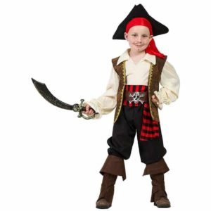 Fato de Capitão Pirata Menino