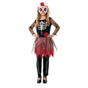 Fato de Catrina Esqueleto Infantil